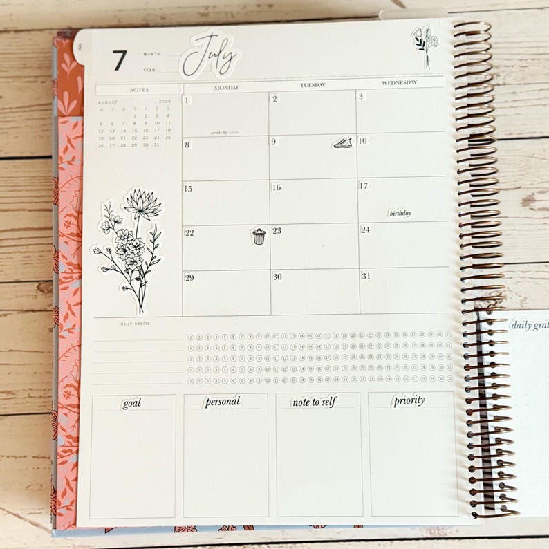Minimalist Stickers for the Laurel Denise Scout Planner(formerly Portrait Planner). || LD-P image 8
