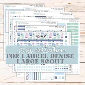 JANUARY 2026 Stickers for the Large Scout Planner (formerly Portrait Planner). For Laurel Denise Planners "It's Cold Outside"  ||PT