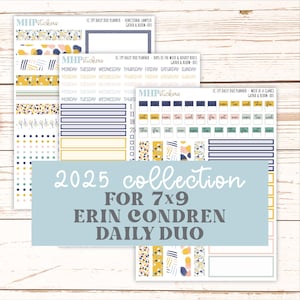 SEPTEMBER Daily Duo Sticker Kit for 7x9 Erin Condren Planners. &quot;Gather and Bloom&quot;  || ECDD