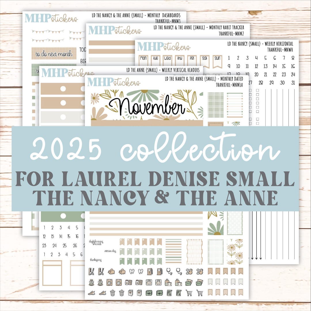 NOVEMBER 2025 Stickers for the Small Nancy & Anne Laurel Denise ...