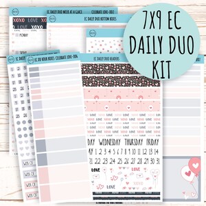 Adesivos Duo Diários para Planejadores 7x9. FEVEREIRO - Dia dos Namorados. "Celebrar o Amor" || CL-DD