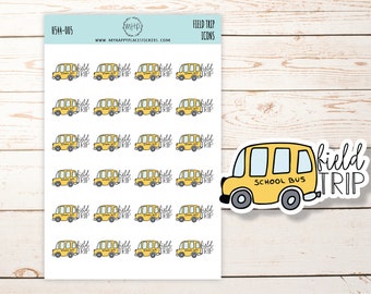 FIELD TRIP / SCHOOL Bus Icon Sticker || H544-005