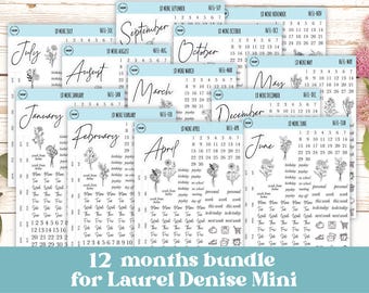 Minimalist Stickers for Laurel Denise Mini Planners.  || H651