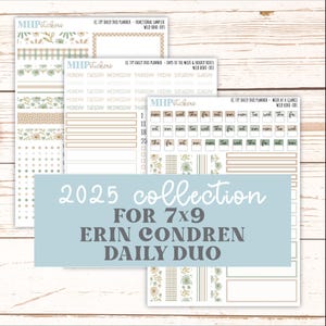 NOVEMBER Daily Duo Sticker Kit for 7x9 Erin Condren Planners. "Wild Boho"  || ECDD