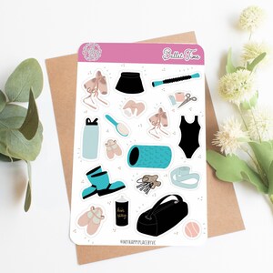 Ballett Sticker Bogen. Planner Sticker für Bullet Journal, Kalender und Scrapbooking. College Planer Aufkleber || HO909