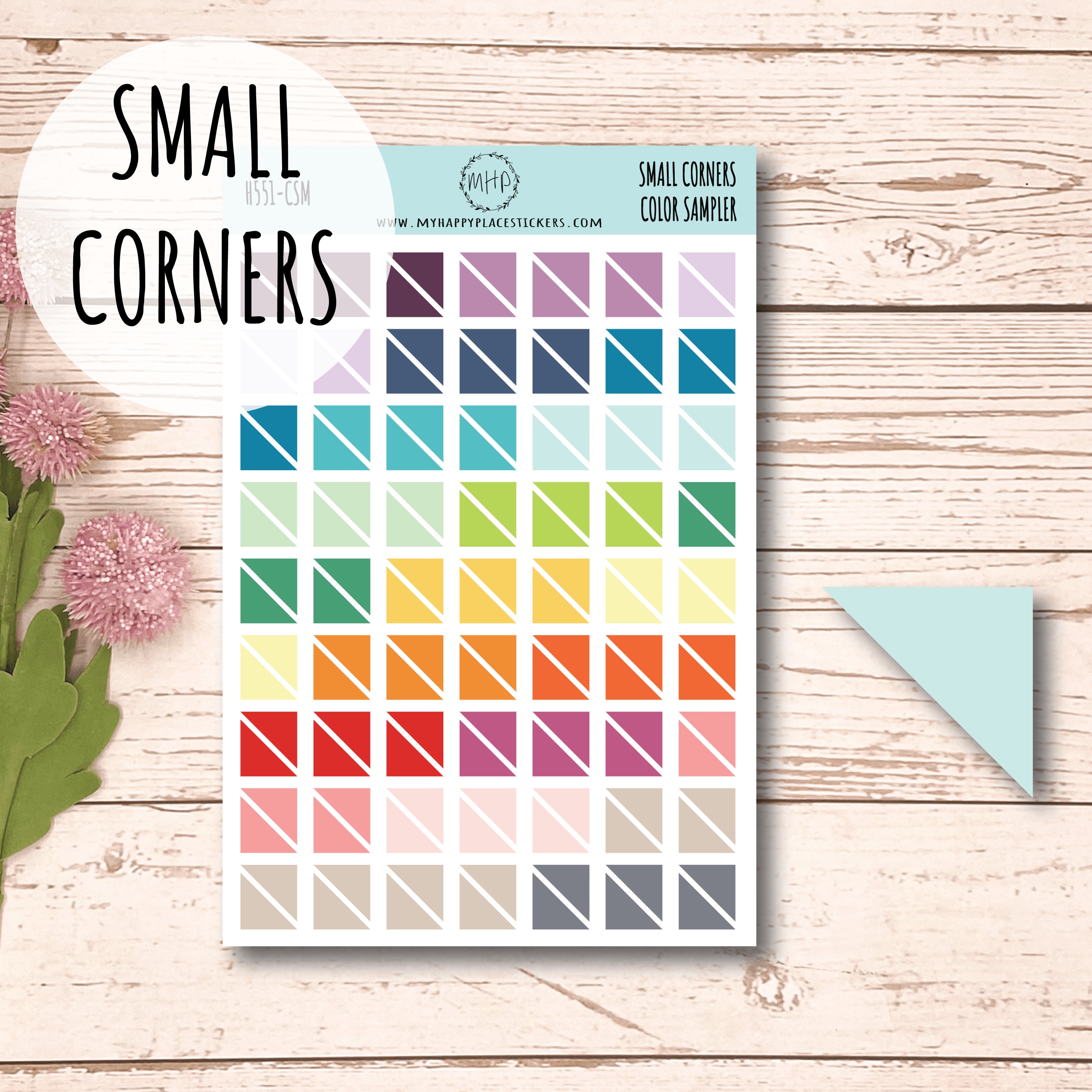Small Corner Planner Stickers. Stickers for Planners, Bullet Journals ...
