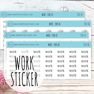 Script WORK Stickers  || T337