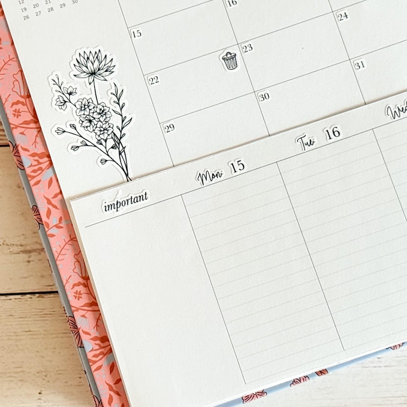 Minimalist Stickers for the Laurel Denise Scout Planner(formerly Portrait Planner). || LD-P image 10
