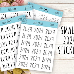 2024 Jahre Sticker für Planer und Bullet Journals. Planner Sticker || Q138