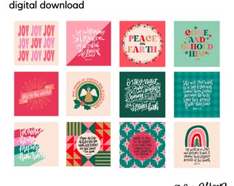Christmas Advent Calendar, Digital Download, Printable Advent Banner