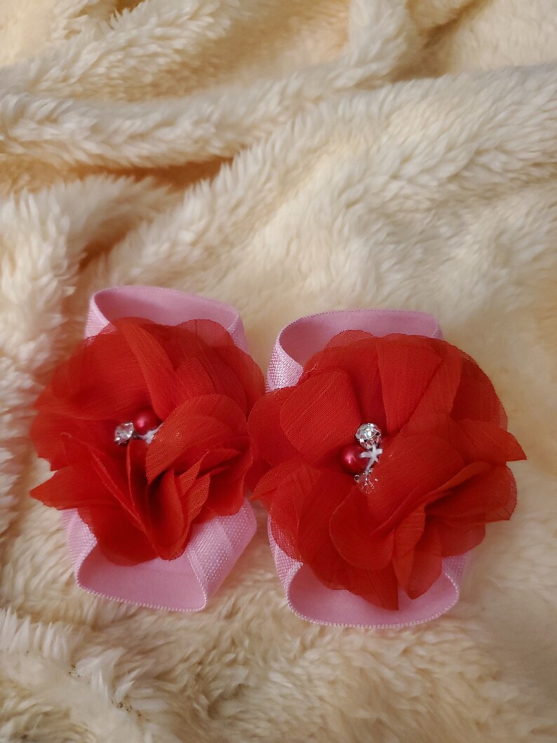 Valentine#39;s Day Baby Barefoot Sandals (Light pinkred) Valentine#39;s Day Baby Barefoot Sandals (Light pinkred)