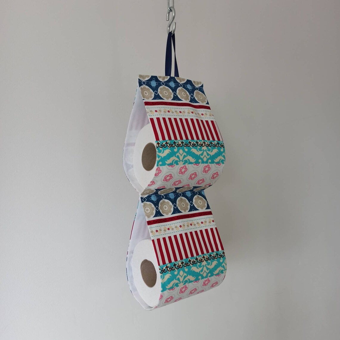 Fabric toilet paper holder storage for 2 rolls multi color. Etsy