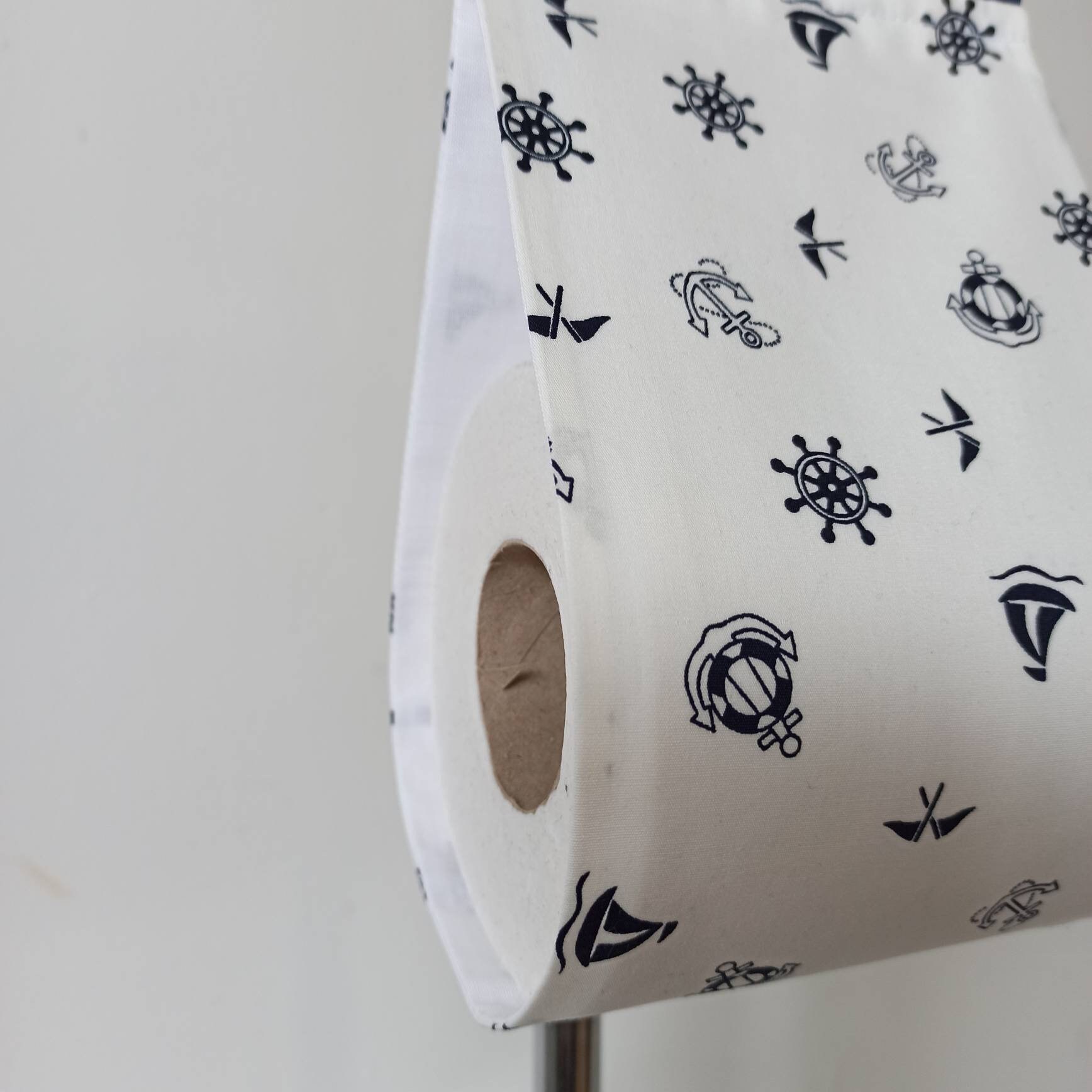 Nautische Bad Dekor. Home Meerbad. Elfenbein Stoff | Etsy