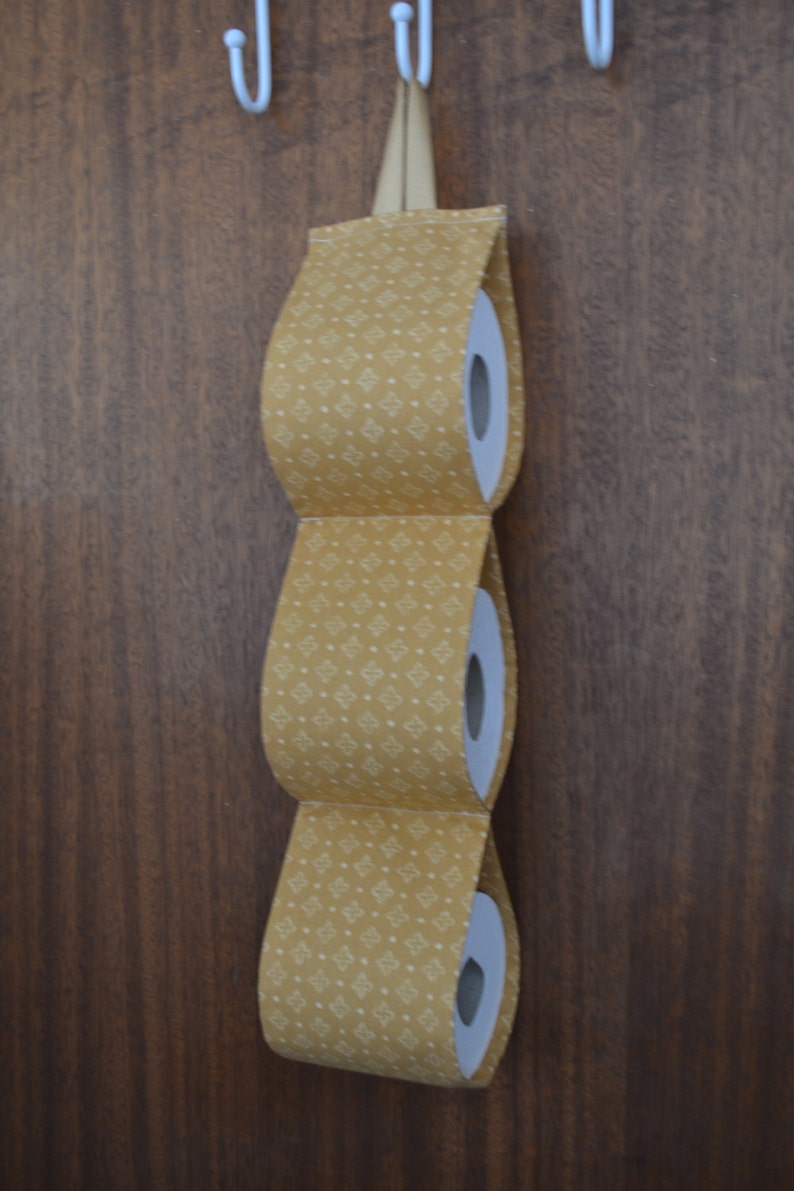 Hanging Toilet roll Holder space saving storage. Small Etsy