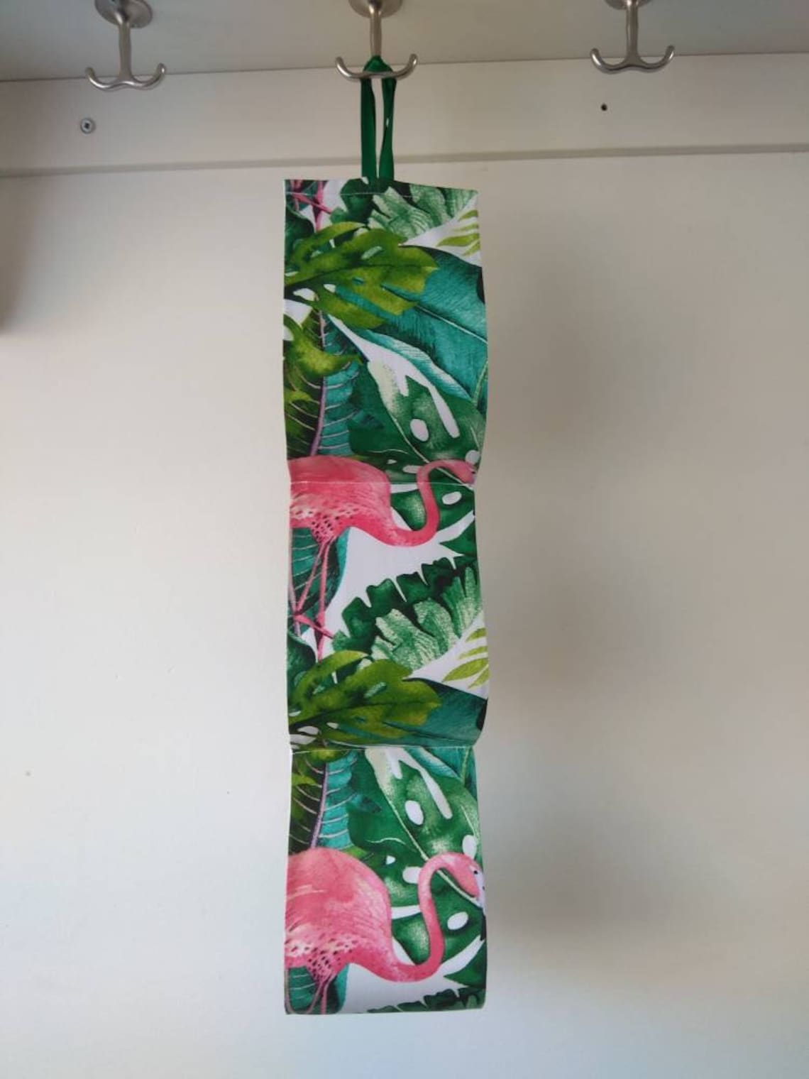 Pink Flamingos .toilet Roll Holder. Monstera Leaf. Bath Decor. | Etsy