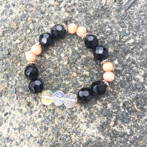 Black Beaded Bracelet