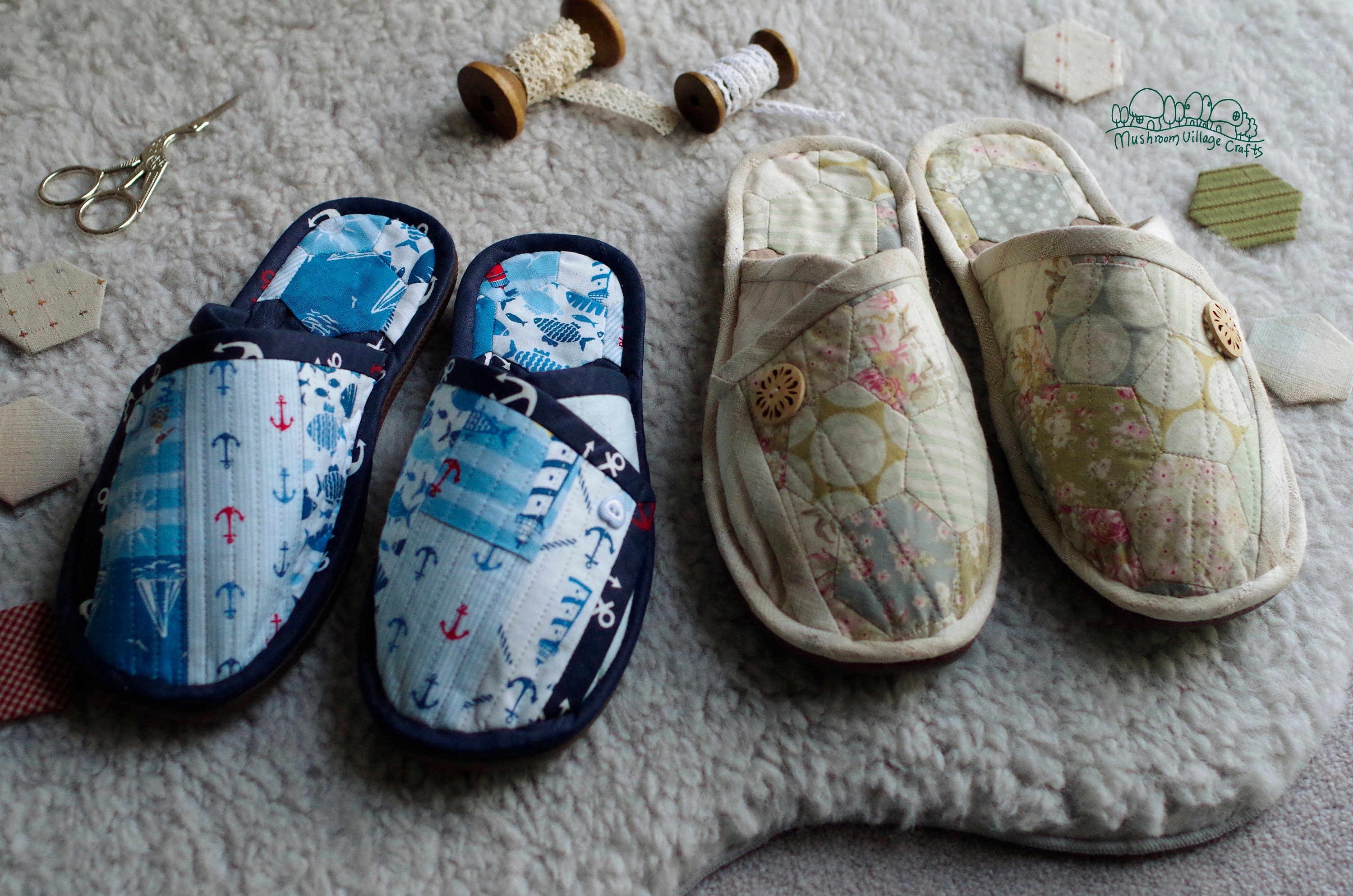 Wrap Slippers Pattern and Soles Kit Set sole 003 | Etsy UK