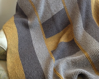 Knitting Pattern PDF, Instructions to make, Blanket knitting pattern, blanket knit pattern, knitting, patch work knitting