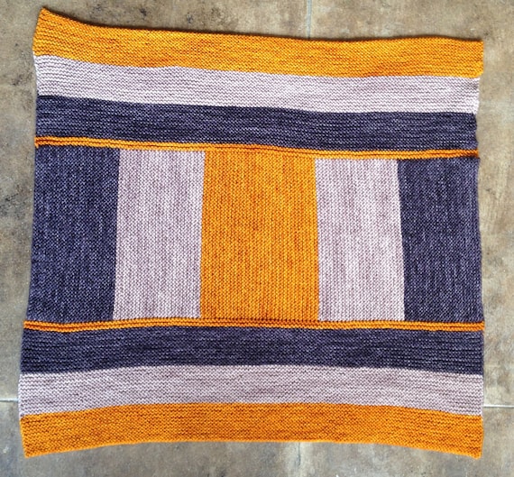 Knitting Pattern Pdf Instructions To Make Baby Blanket Knit Etsy