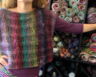 Knitting Pattern pdf Instructions to make-MINI PONCHO-VEST, poncho knitting pattern, vest knitting pattern