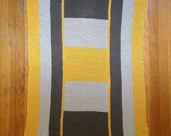 Knitting Pattern PDF, Instructions to make, baby blanket knitting pattern, blanket patch work knit pattern