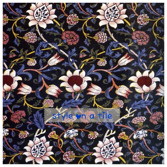 splash backs murals and mosaics bathrooms fireplace surrounds Beautiful Art and Crafts William Morris Daffodil flower design 8//20cm ceramic tile suitable for kitchens