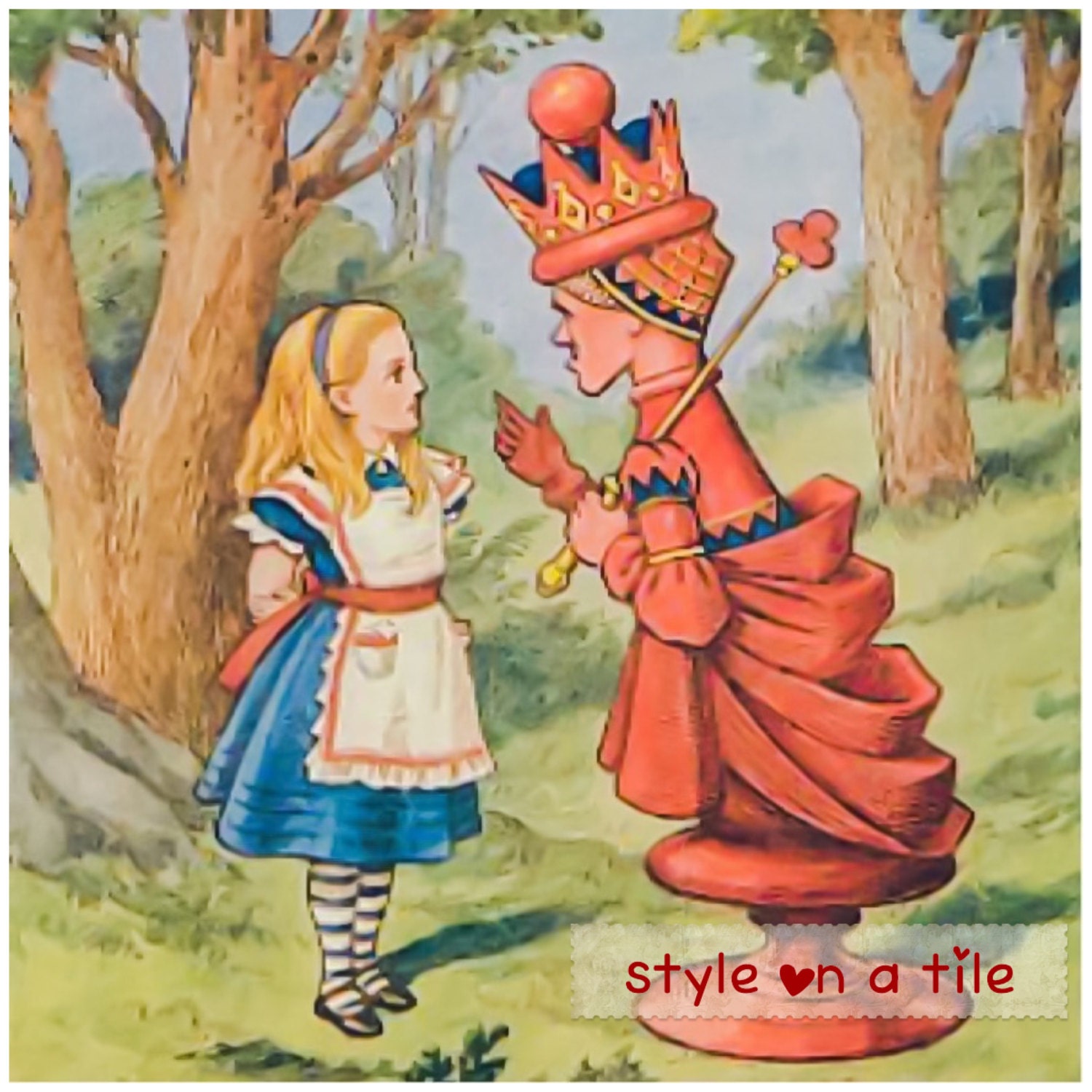 Alice in Wonderland Red Queen of Hearts croquet 6/152mm Etsy