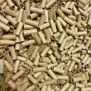 Bulk Pre-Rolled Paper Tips | 7mm x 18mm I/S | Premium Unbleached Rolling Filter Tips for Cigarettes, Hand-Rolled Joints | NATURAL | 50,000pc