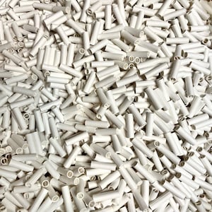 Bulk Pre-Rolled Paper Tips | 5mm x 18mm I/S | Premium Unbleached Rolling Filter Tips for Cigarettes, Hand-Rolled Joints | WHITE | 50,000pc