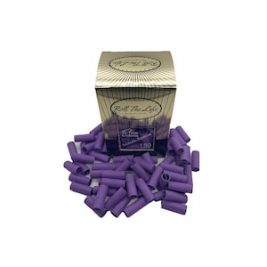 150 Purple Filter Tips, Biodegradable Cigarette Filter Tips, Roll The Life Raw Filters, Pre-Rolled Rolling Paper Filters, Filter Tips, 7mm