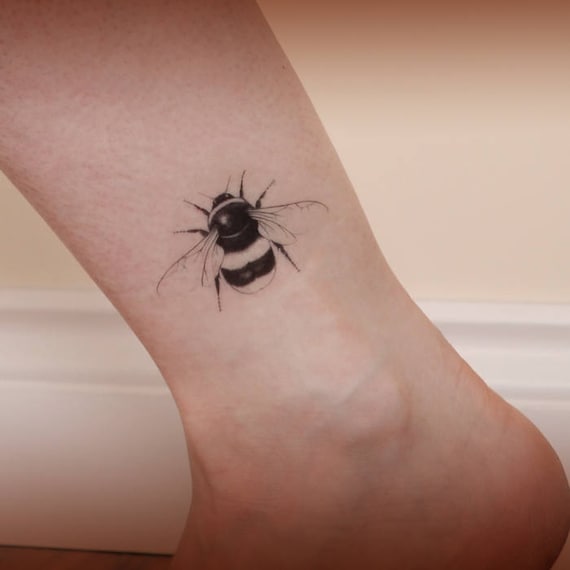 Hummel Biene temporäre Tattoo. Spaß Festival Insekt Etsy