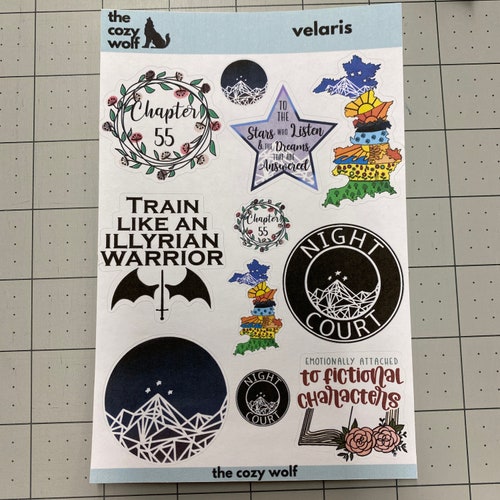 Chapter 55 Sticker ACOTAR Inspired Feyre and Rhys | Etsy