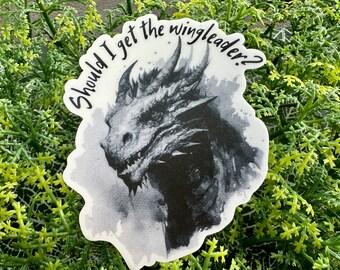 Should I get the wingleader sticker, Fourth wing decal, Tairn funny sticker, Violet Sorrengail signet sticker, Licensed