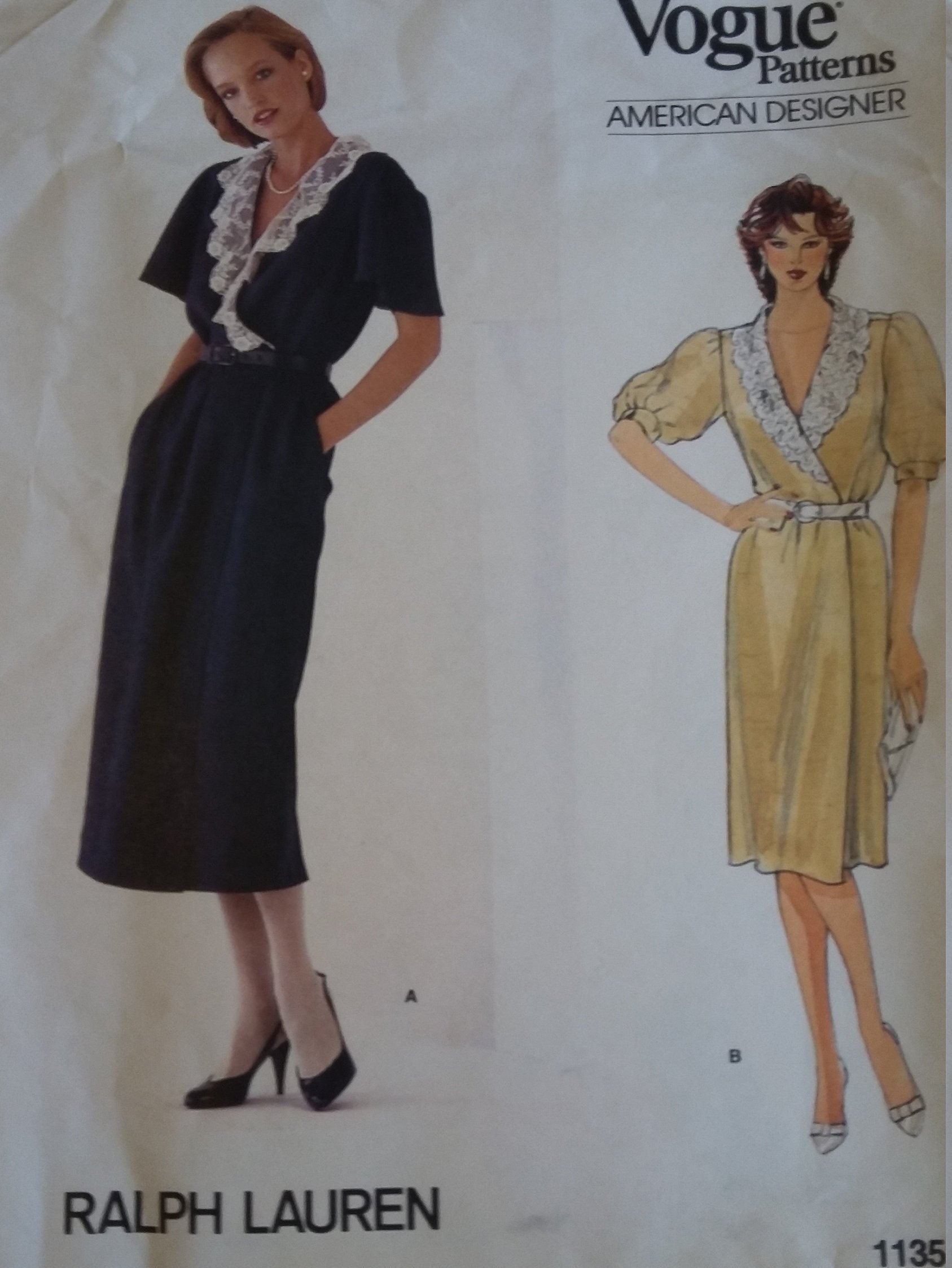 1940s WW2 Vintage Sewing Pattern W28 WOMENS PANTS TROUSERS (W1135