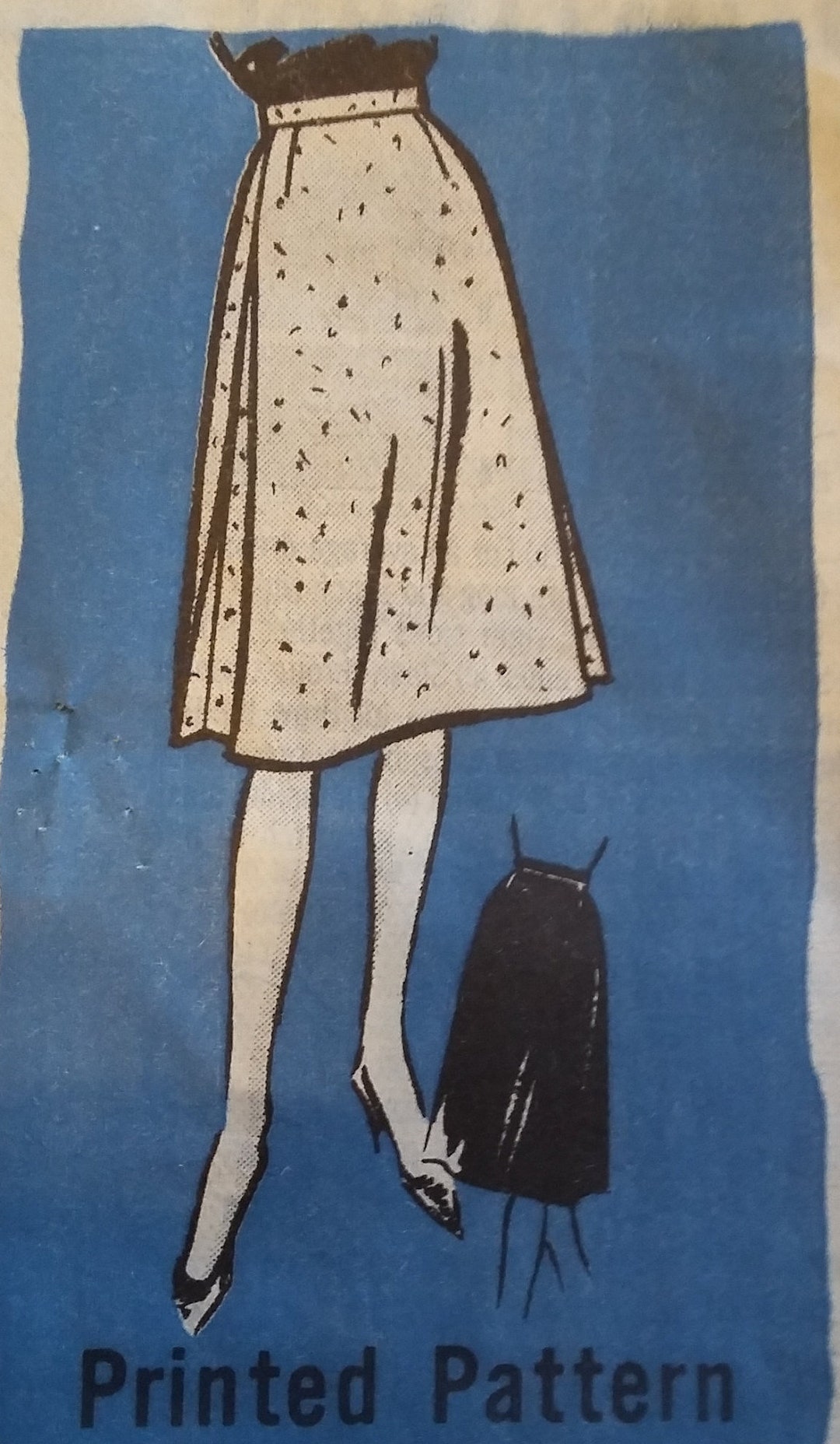 1963 Marian Martin A-line Skirt Pattern, Size 28