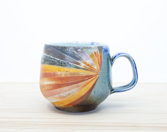 Soda Fired Ceramic Mug - 13.5oz