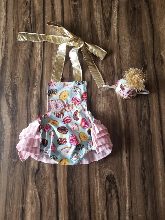donut grow up first birthday outfit
