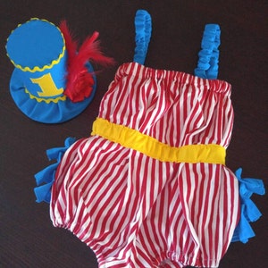 Circus Ringleader Carnival First Birthday Cake Smash Outfit for Baby Girl