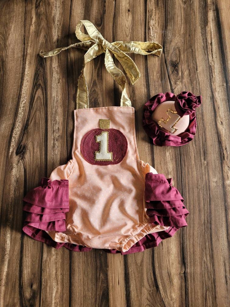 Burgundy baby cheap romper