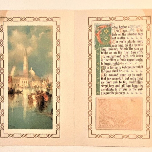 Antique Large Christmas Card: 1910 Youth's Companion Boston