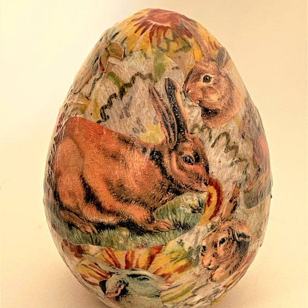 Decoupage Easter Egg Etsy