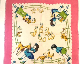 Vintage Child&#39;s Scarf: Made in Japan