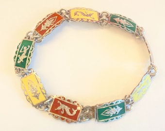 Bracelet émaillé 3 couleurs Siam