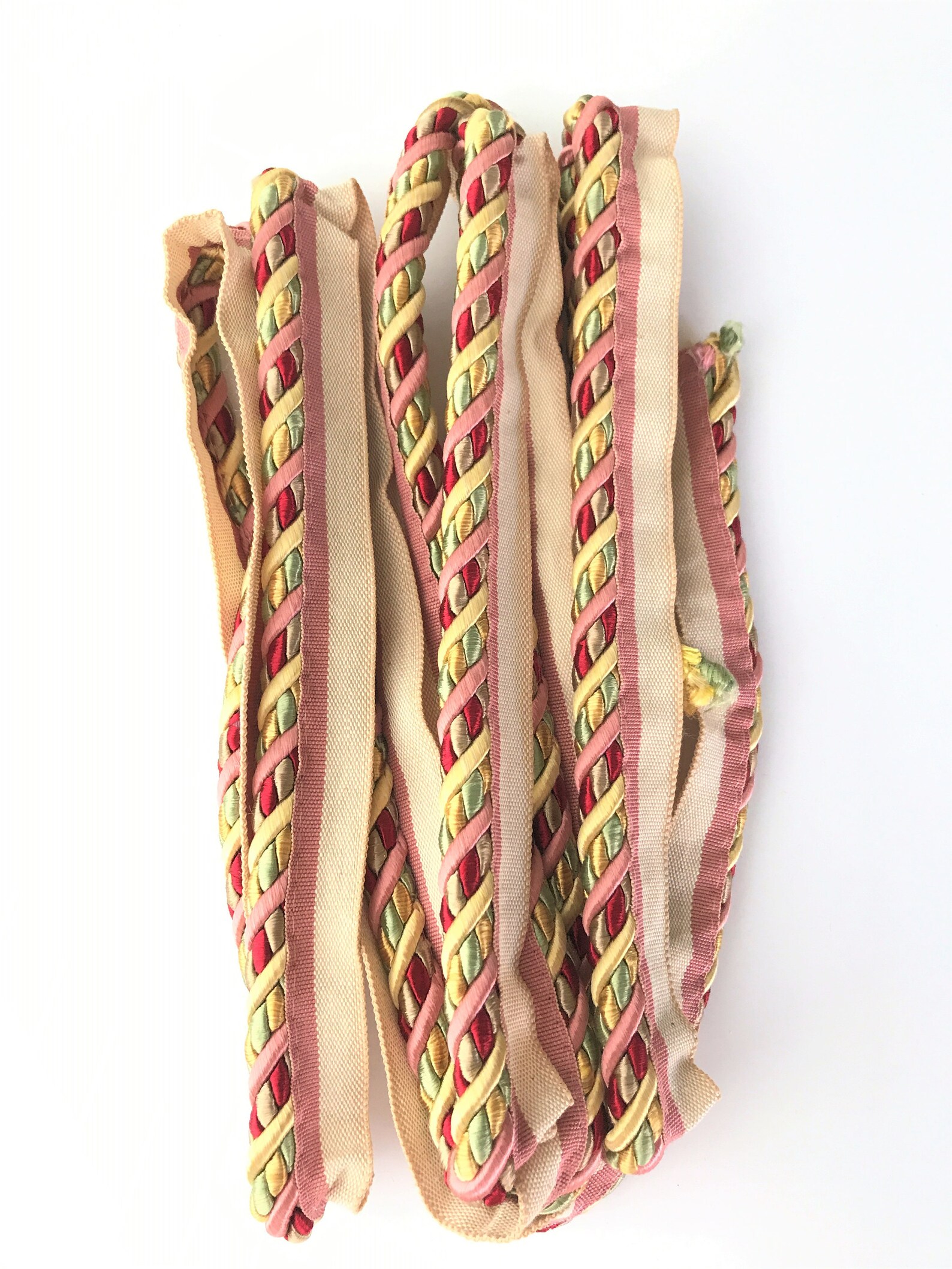 Vintage Braided Piping Cord Pillow, Upholstery Trim Etsy