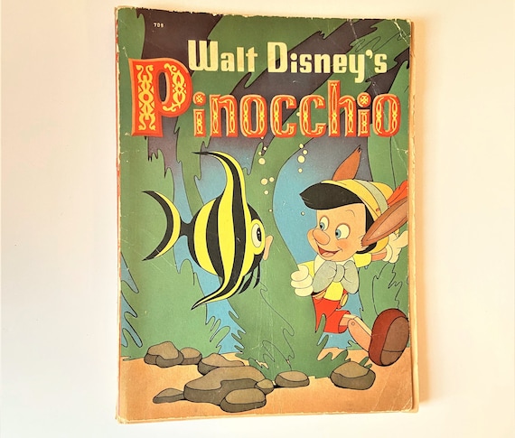 PINOCCHIO ピノキオ　ヴィンテージブック 送料込】90s USA ピノキオ Pinocchio ゴールデンブック