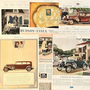 6 Vintage Car Ads: 1930s