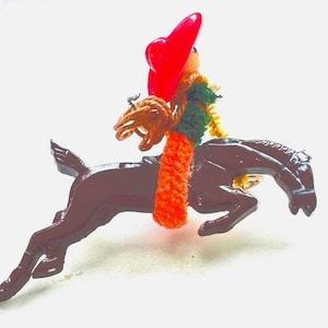 Brooch: Cowboy Horse and Rider