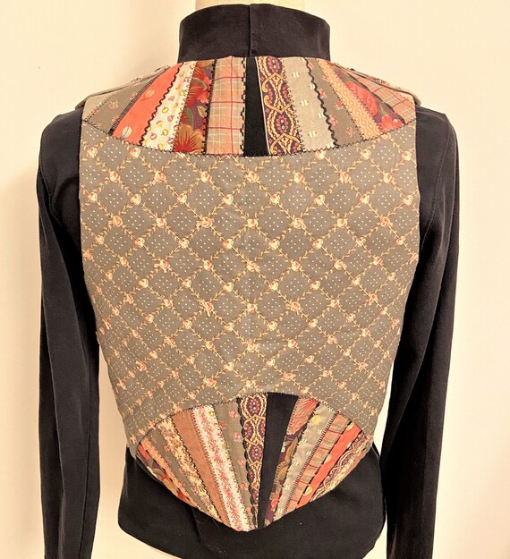 Quilted Vest: Handmade Vintage - image 2