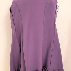 Robe et veste longue en soie violettes vintage de Yolanda image 8