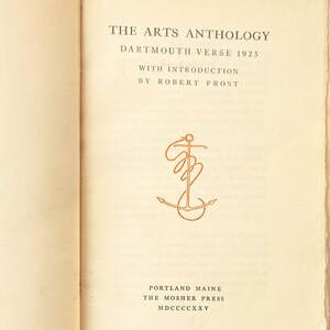 Verso de Dartmouth 1925